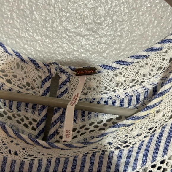 Free People Sunny Day Shirt Dress Ruffle Sleeves - Picture 11 of 12